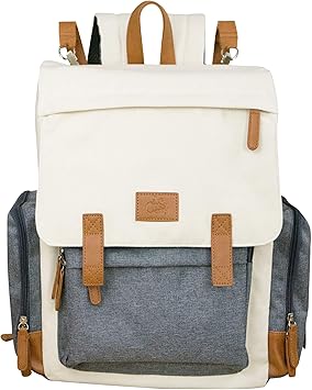 backpack diaper bag with side wipe dispenser