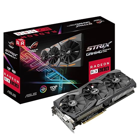 Risultati immagini per ROG-STRIX-RX580-T8G-
