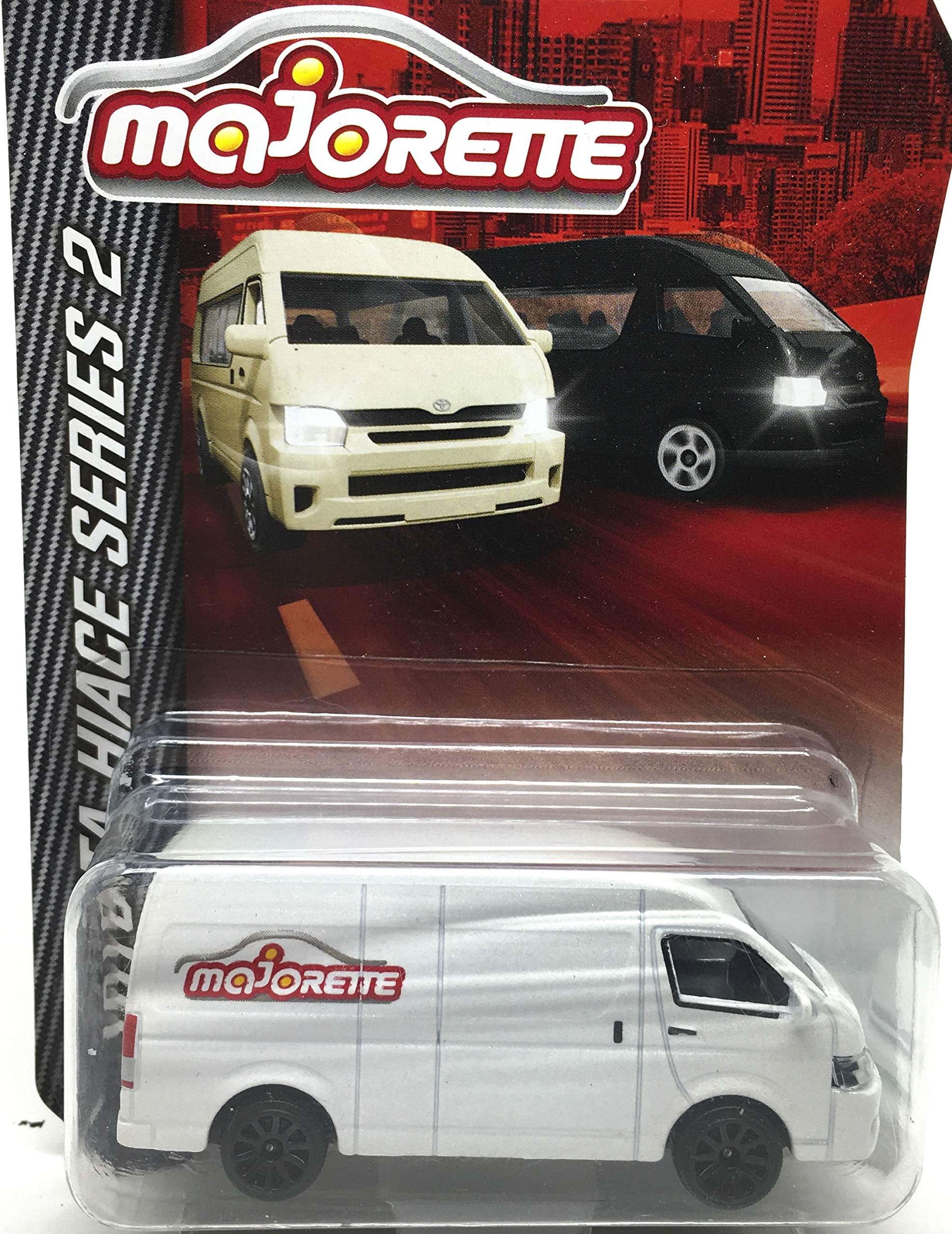 Toyota Corolla Hiace White 1/64 Diecast Car Scale Model - Real Scale 1/69 (3 inches) MJ Ref# 216C - Wheel 5U Black - Free Display Box