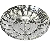 Chef Craft 100% Stainless  Steel Steamer Basket, 6-Inch Expands to 9.5-Inch