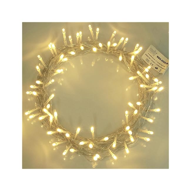 Indoor Fairy Lights 100 LED Warm White String ...