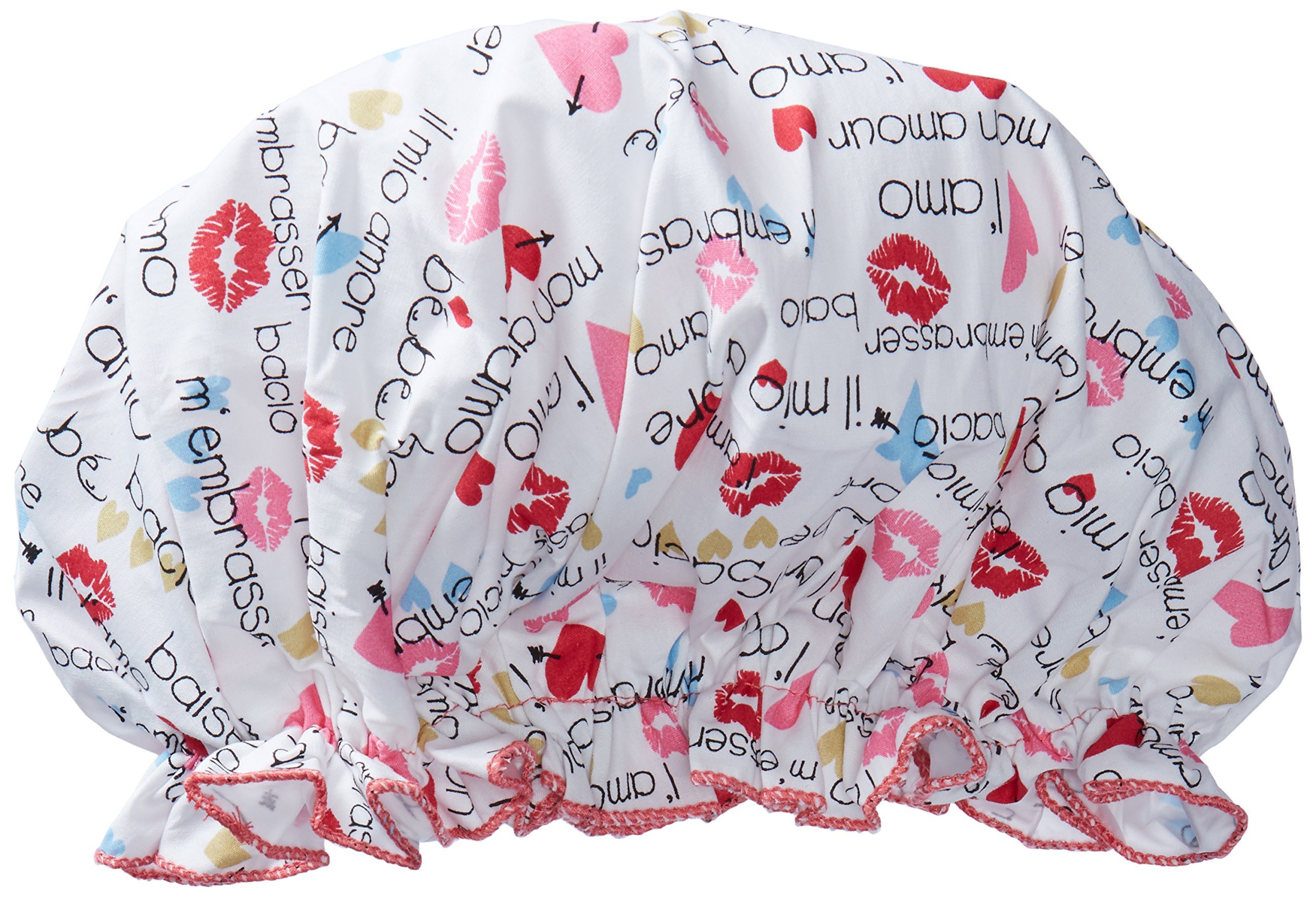 Bath Accessories Bouffant Shower Cap, World Traveler Beauty