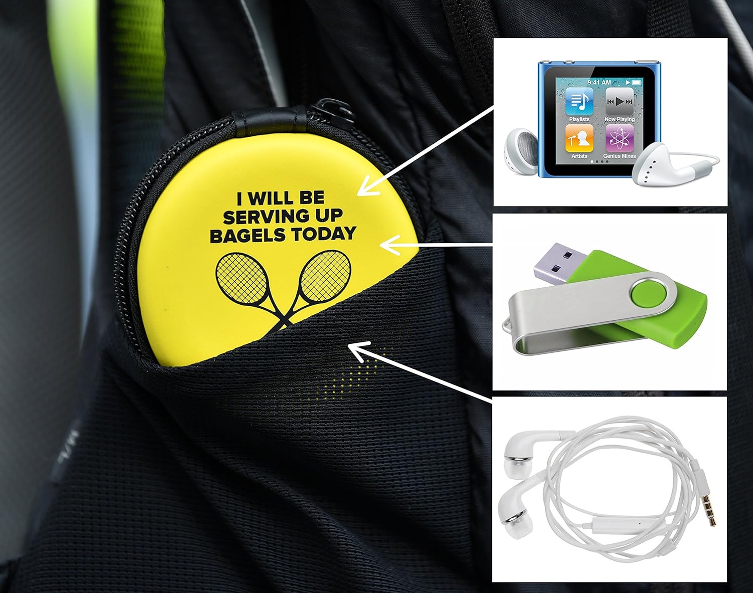 BusyBee Tennis Vibration Dampener in Fun Zipper Gift Pack. Best Shock Absorber (6 Count) Plus a Bonus: Exclusive Mobile App 3 Months Trial : Sports & Outdoors