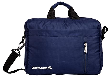 Zipline Synthetic 22 Liters Blue Formal Briefcase (2121 - Blu)