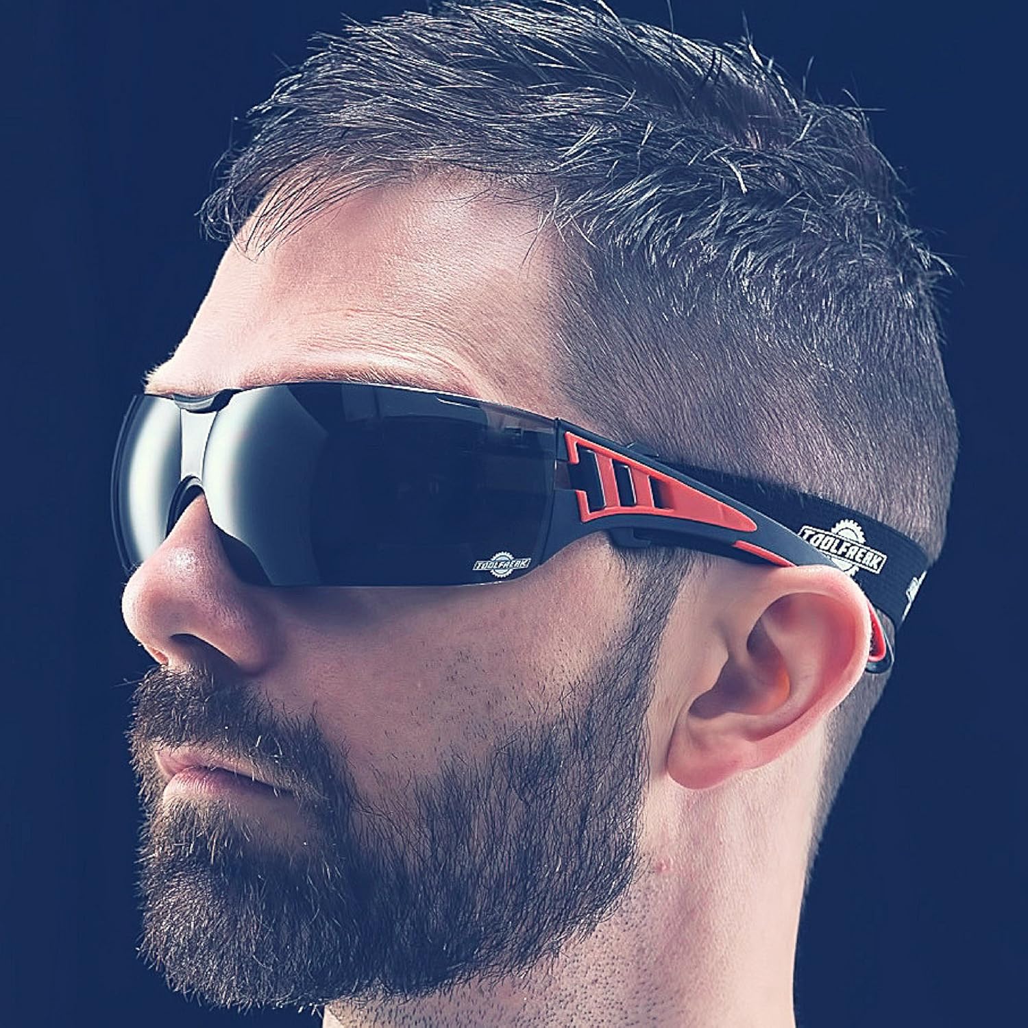 ToolFreak-Rip Out Safety Glasses & Sunglasses,Wraparound Tinted Lens,Can Be Worn As Goggles - Image 3