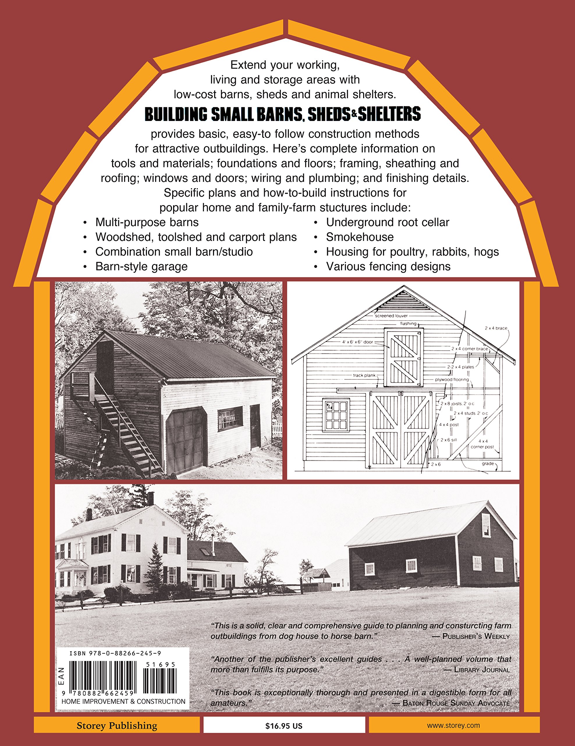 Building Small Barns, Sheds & Shelters: Monte Burch: 9780882662459:  Amazon.com: Books