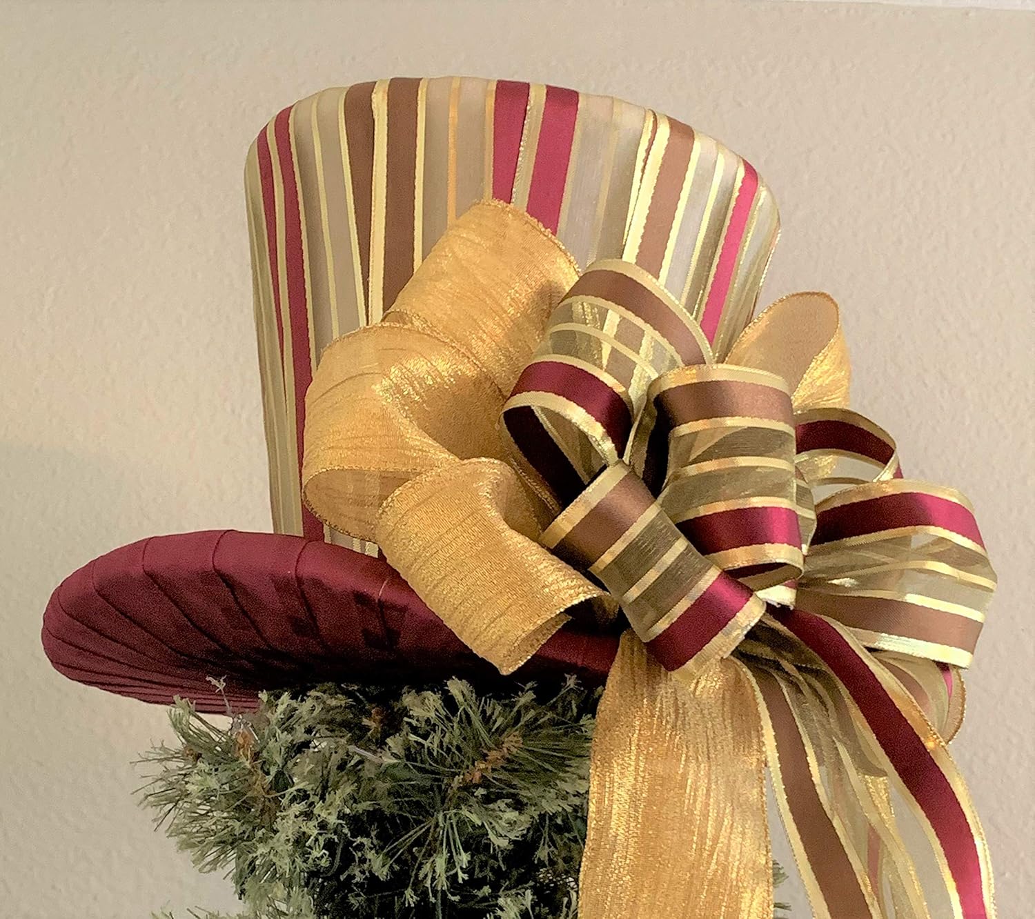 burgundy christmas hat