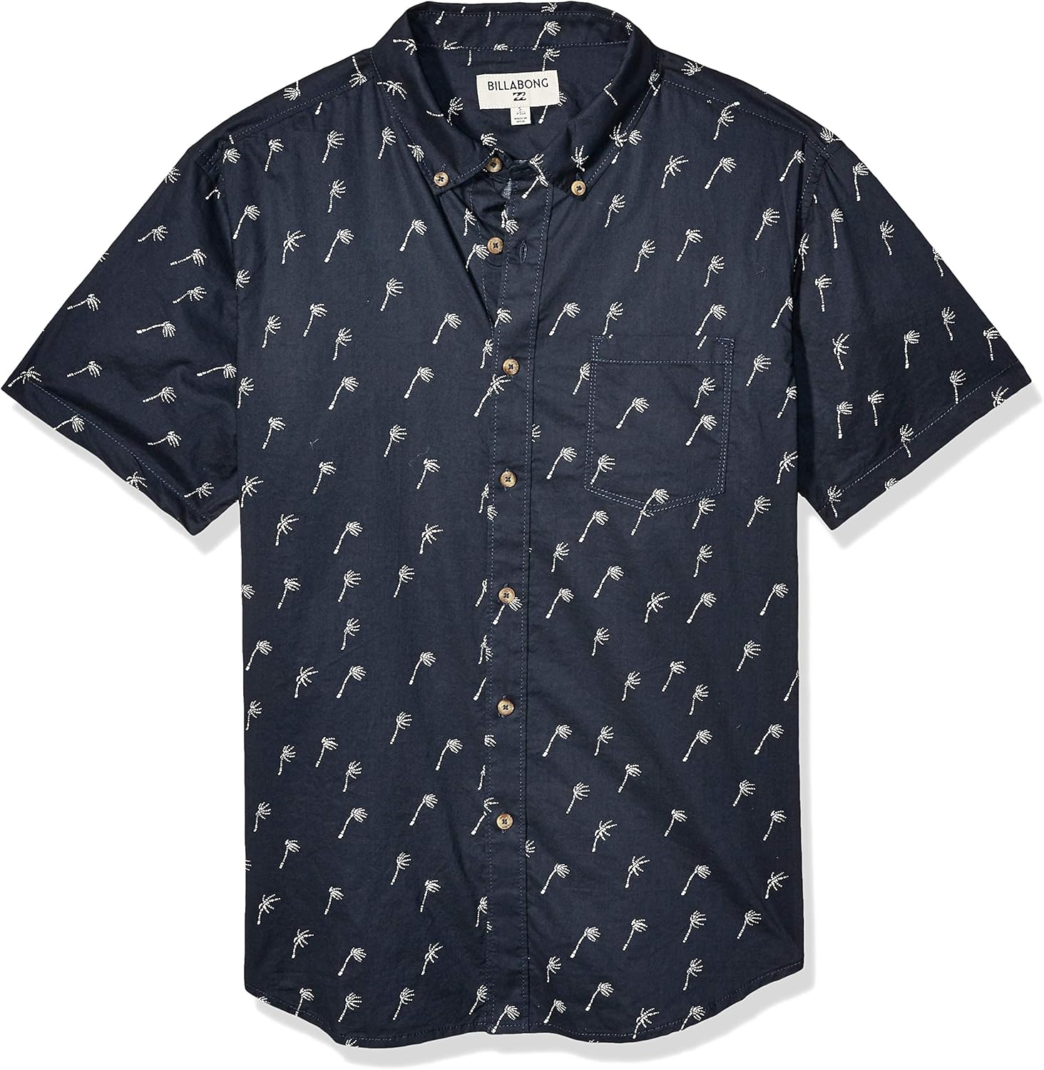 Billabong Men's Sundays Mini Short Sleeve Woven Shirt: Clothing