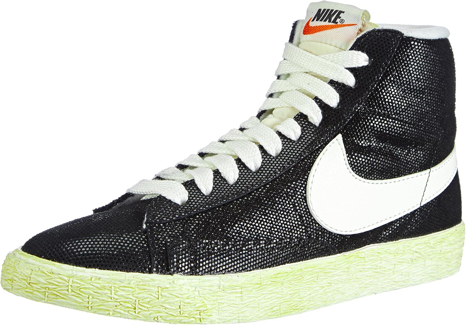 Nike Blazer Mid Suede Vintage, Damen Hohe Sneakers,Schwarz (Black/Sail