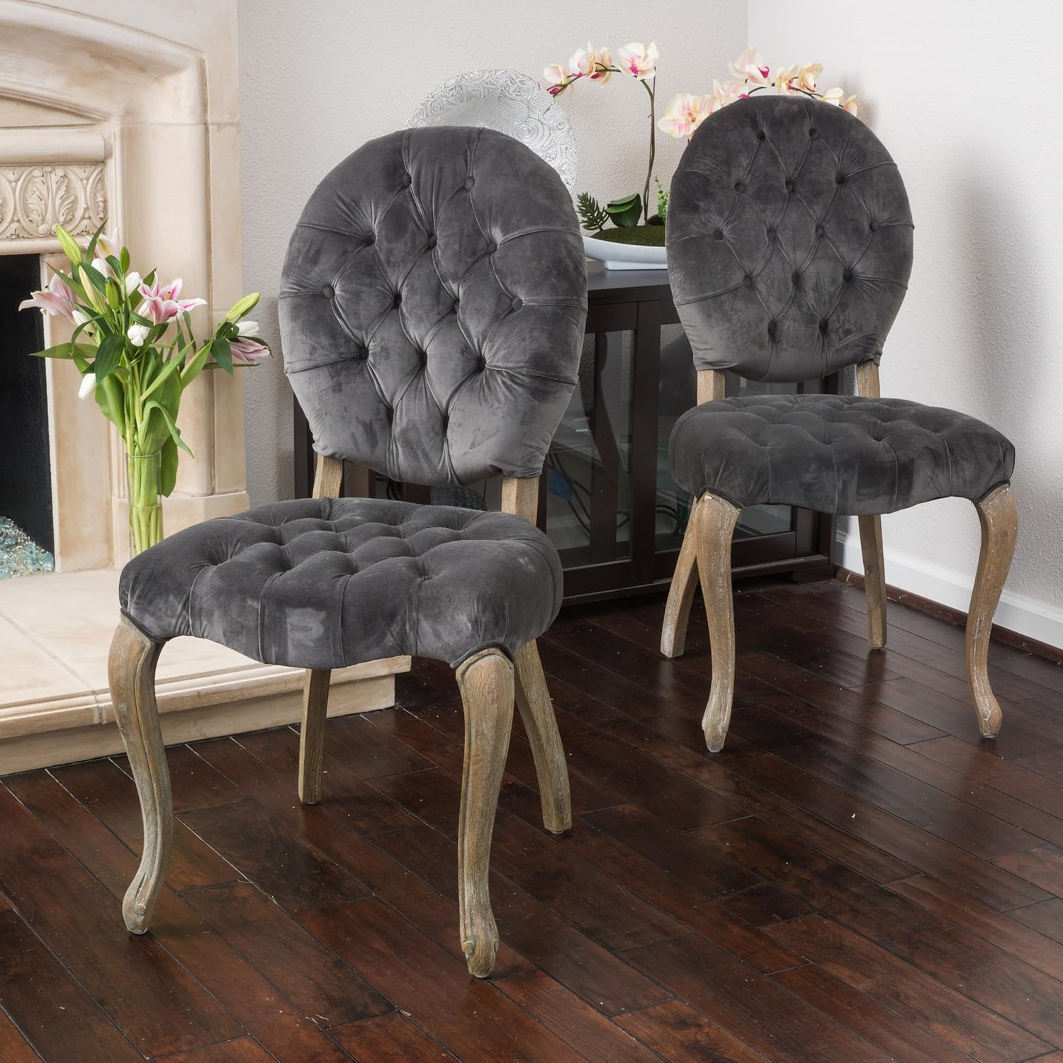 Best Christopher Knight Dark Gray Dining Chair