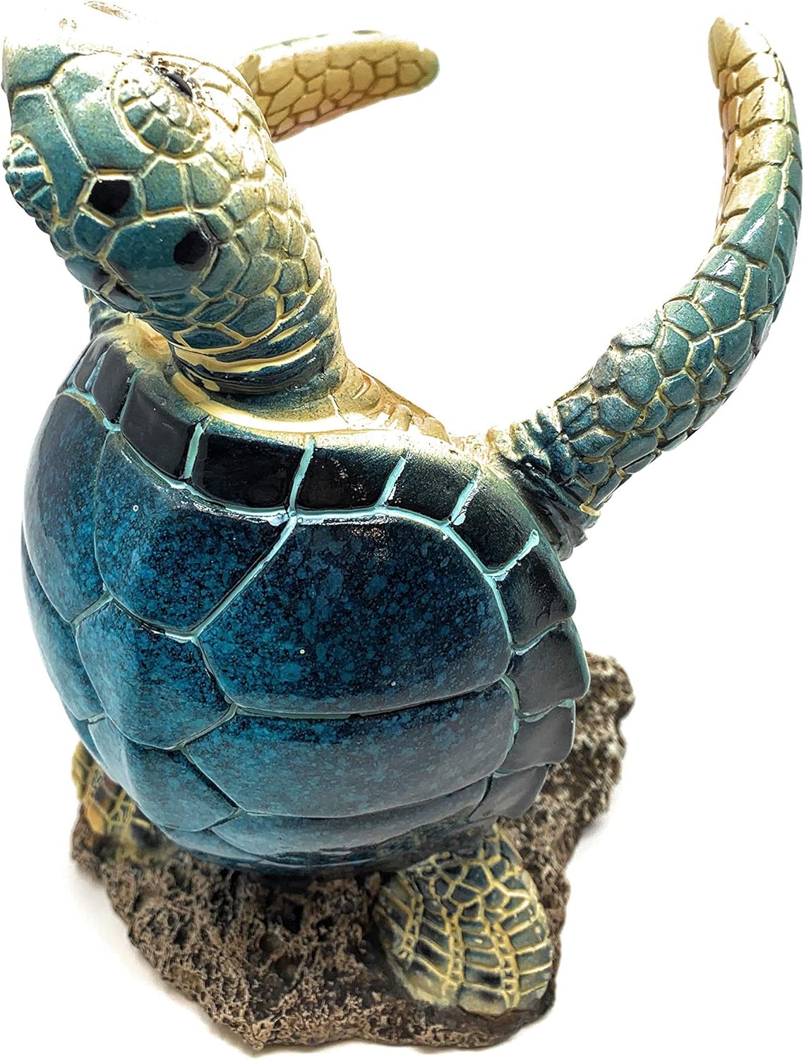 coastal collection outdoor living sea turtle melamine dinnerware on Amazon Com Globe Imports Blue Sea Turtle Resin Wine Bottle Holder 7 75 Inches Tall Home Kitchen