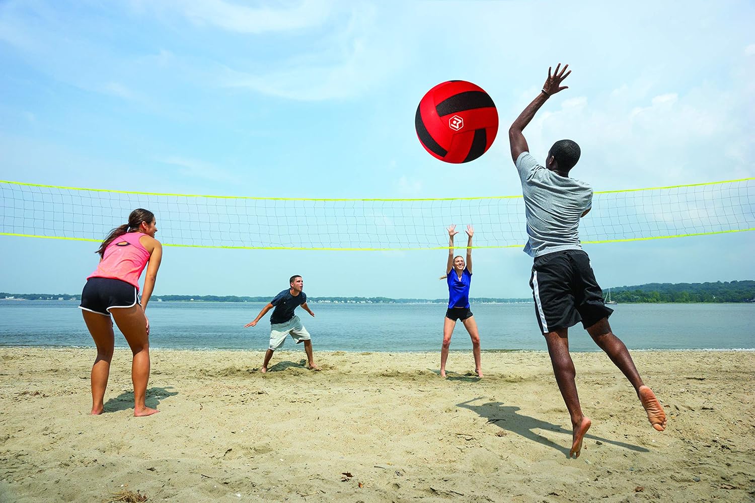 Wicked Big Sports Volleyball-Supersized Volleyball Outdoor Sport Tailgate Backyard Beach Game Fun for All, Model:95701: Toys & Games