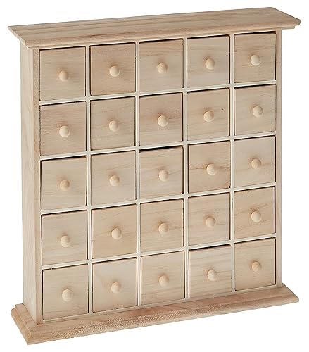 25 Drawer Wooden Storage Box Cabinet Advent Calendar Ready To 25-drawer-wooden-storage-box-cabinet-advent-calendar-ready-to