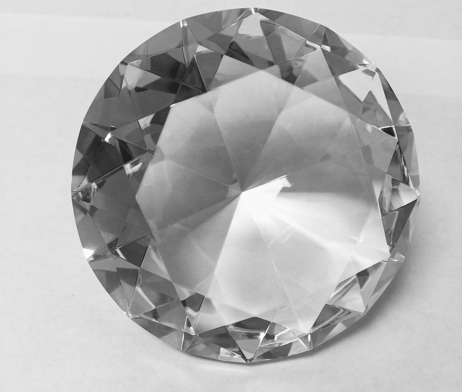 Stunning Sparkling Crystal Diamond Shaped Centerpieces Decorations Treasure Gems Paperweight.by Sunrise Crystal (80MM/3.1INCH, CLEAR)