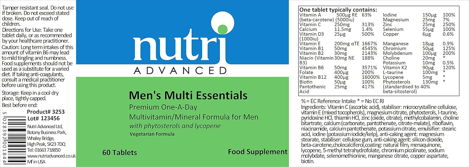 Metagenics Multi Essentials for Men Multivitamin - 27 Vitamins & Minerals for Men - Vegetarian and Vegan - 60 Tablets - Image 3