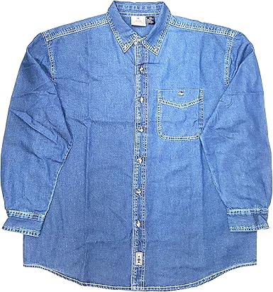 mens denim shirt button down collar