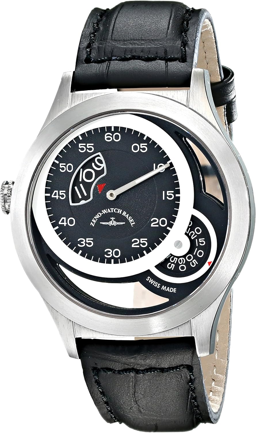 Zeno Men's 6733QI1 Quartz Analog Display Quartz Black