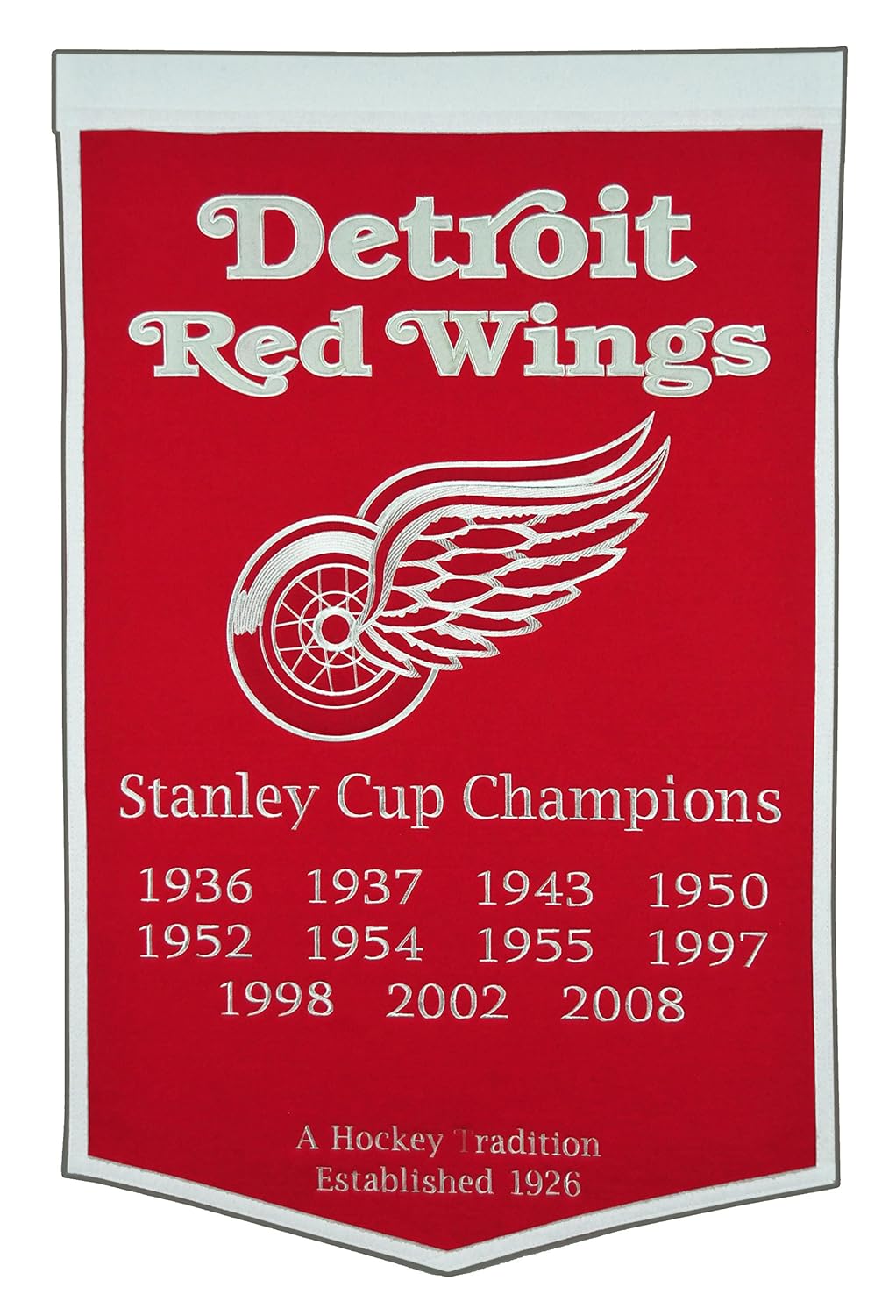 NHL Detroit Red Wings Dynasty Banner