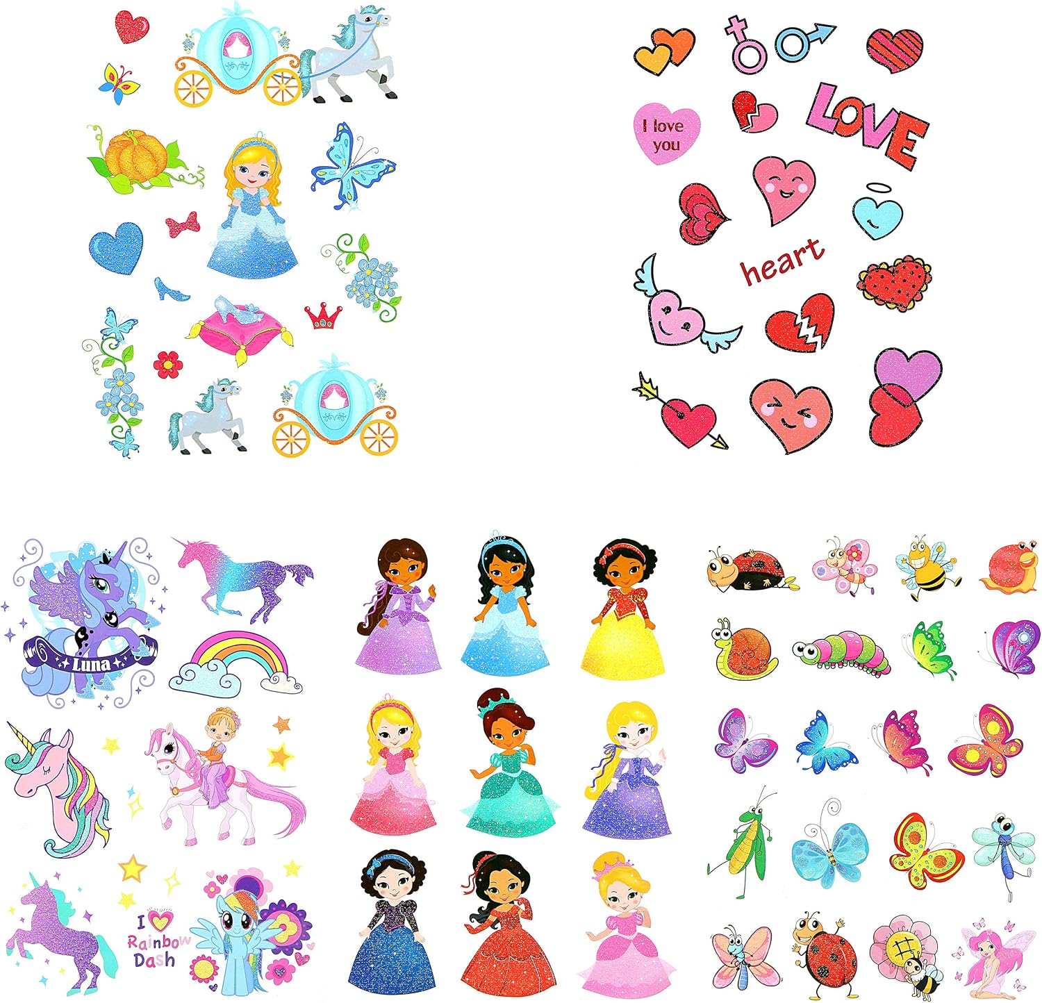 Kids Temporary Tattoos - More Than 100 Assorted Body Art Design Tattoos for Children (Assorted Kids Tattoos - 15 Sheets) - Image 5