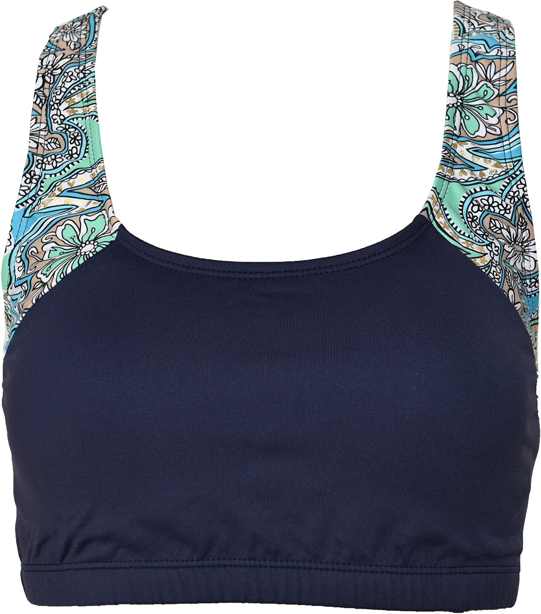 Women UPF 50+ Swim Tank Bra Short Top Sports Bras Swimsuit Rash Guard