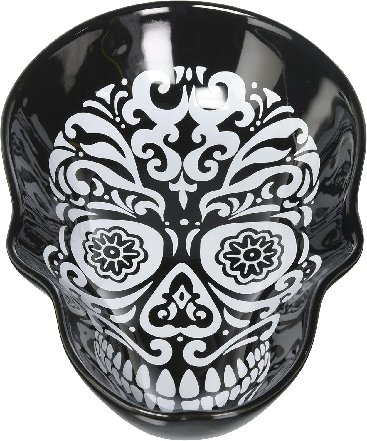 Sagaform Skull Head Bowl, 6.7" x 10.45" x 2.36", Black Serving Bowls