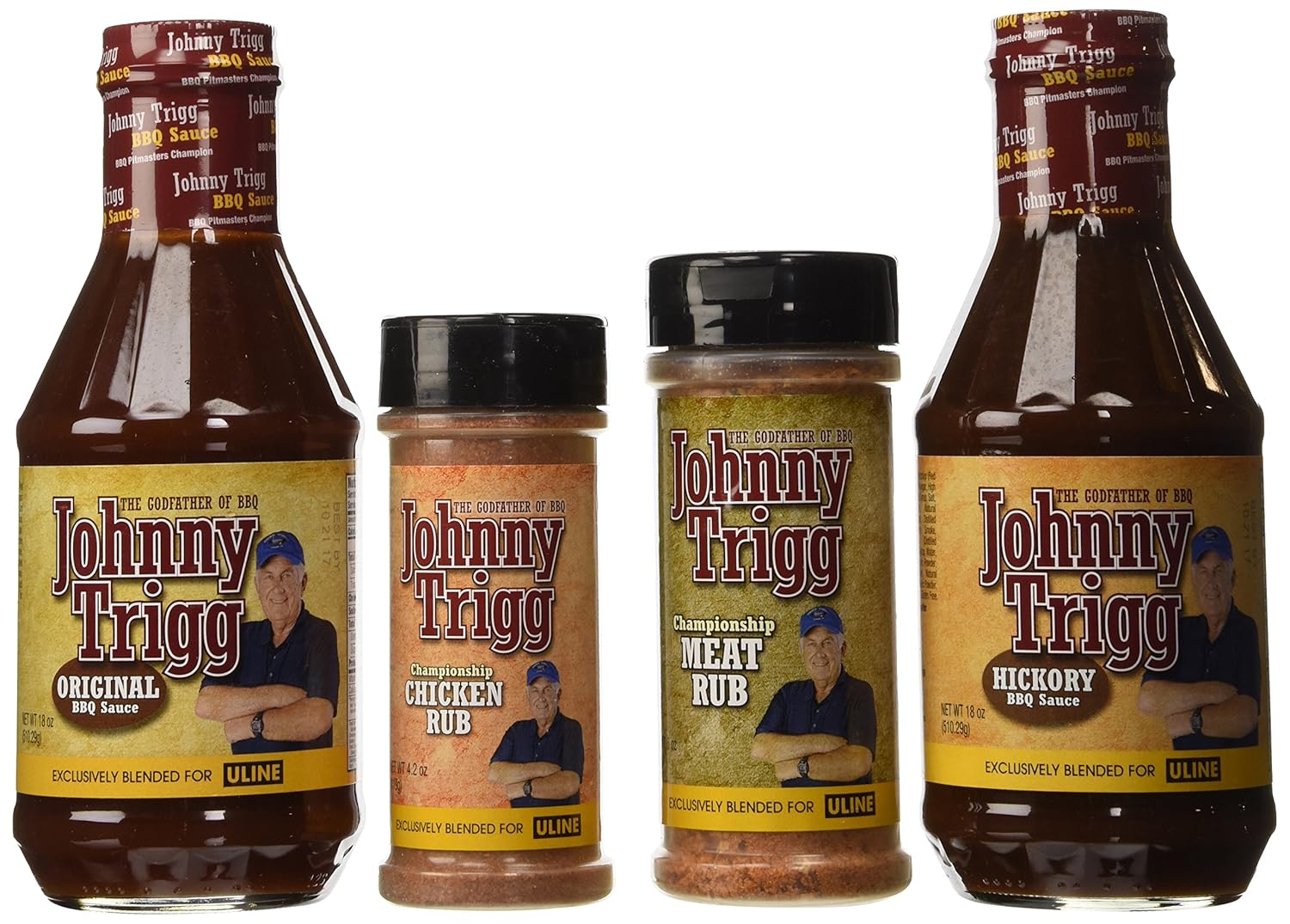 Johnny Trigg BBQ Pitmasters Champion Sauces & Rubs Gift Set Food