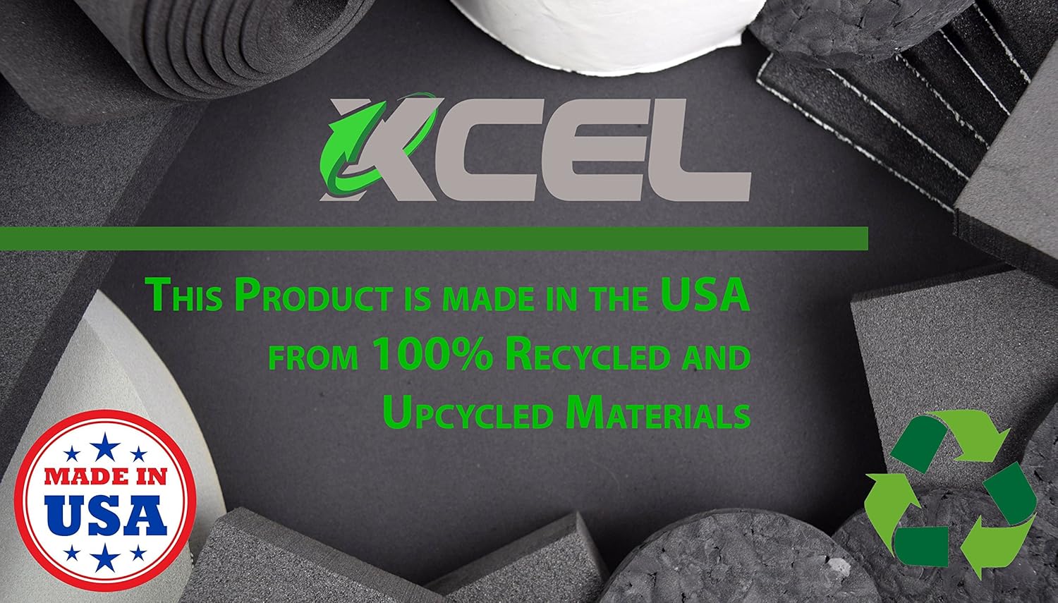 XCEL 26" Yoga Knee Pad - Large Exercise Pad for Knee, Elbow and Wrist - Extra Thick 1 inch for Pain Free Yoga, Black : Sports & Outdoors