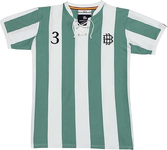 Coolligan Camiseta de Fútbol Retro 1907 Verdiblancos Color Verde
