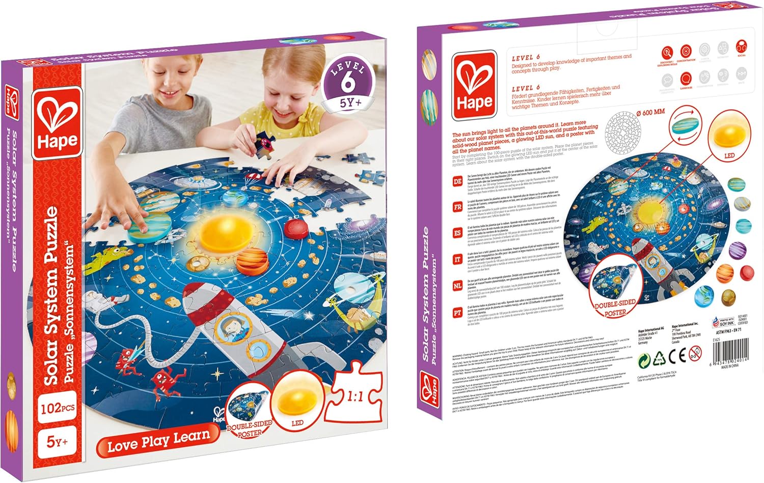 Puzzle systeme solaire hape Clearance