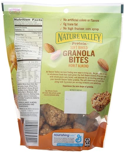 Nature Valley granola bites Honey/alm 8.4oz (016000439542)