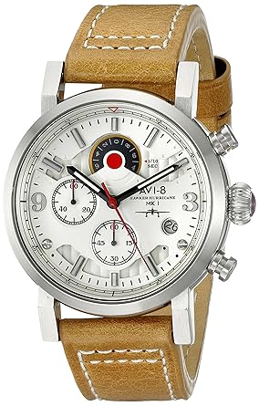AVI-8 Mens AV-4041-01 Hawker Hurricane Japanese Quartz Brown Watch