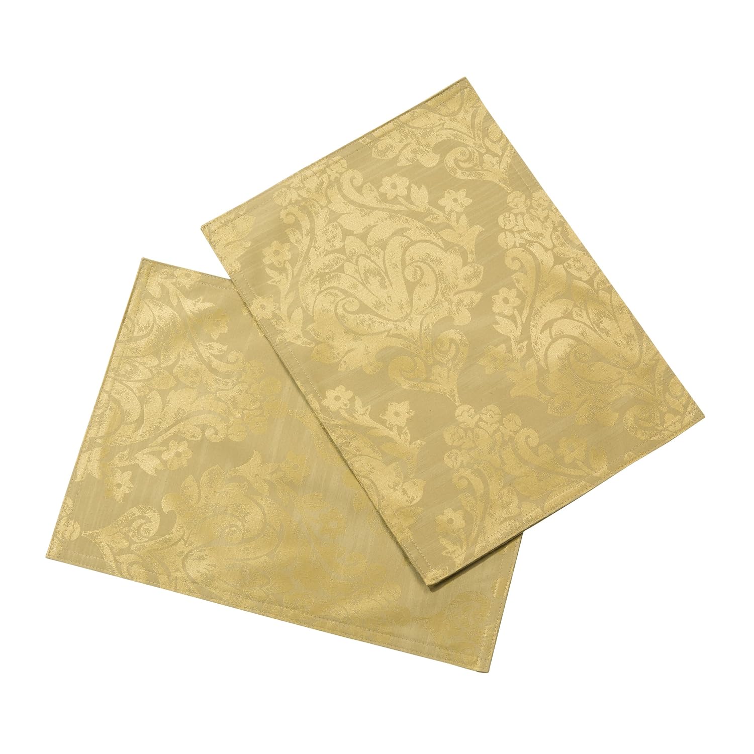 Palazzo Damask Antique Gold Pack Of 2 Placemats (33x45cm13x18in Approx) Amazon.co.uk Kitchen