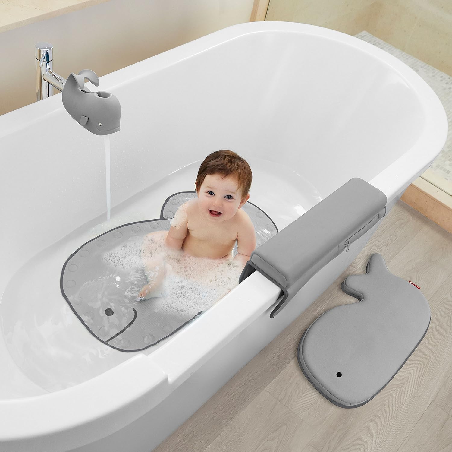 Skip Hop Moby Bath Spout Cover Universal Fit, Grey : Baby