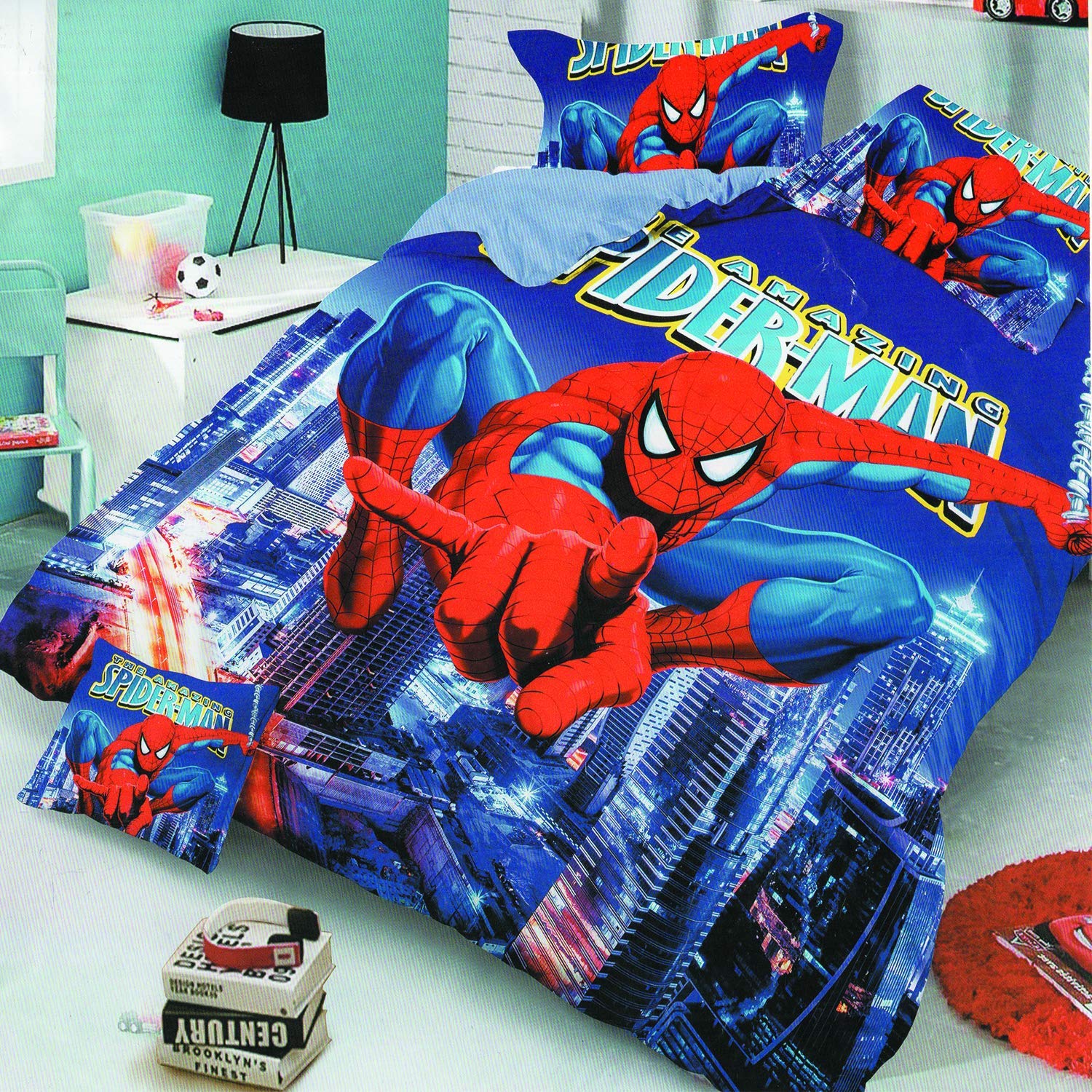 spiderman double bed sheets