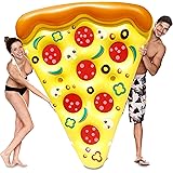 JOYIN Giant Inflatable Pizza Slice Pool Float, Fun Pool Floaties, Swim Party Toy, Summer Pool Raft (1 Pack), Extra Large with Cup Holders