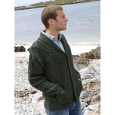 Buy Green Shawl Collar Grandfather Cardigan at Ubuy Kuwait