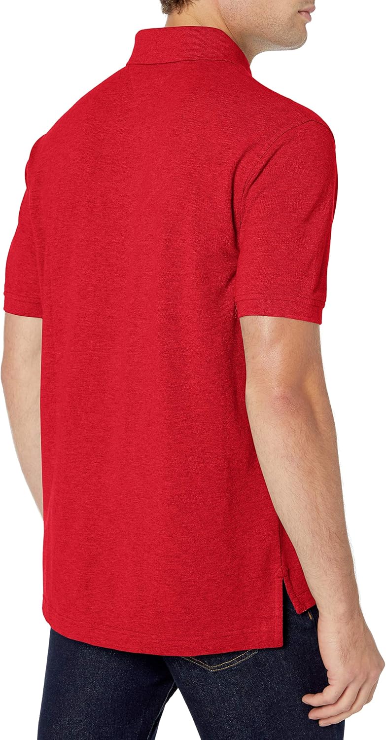 Tommy Hilfiger Men's Short Sleeve Polo Shirt in Classic Fit at  Men’s Clothing store