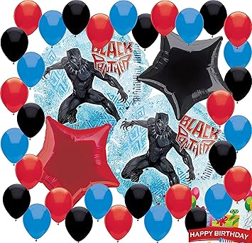 Buy Combined Brands Black Panther Party Supplies Birthday Balloon