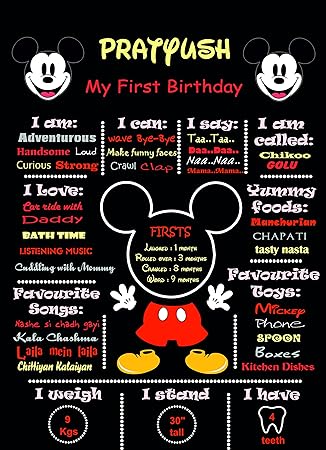 Buy Jubilant Theme Designer Mickey Mouse Chalkboard 24 X18 Flex