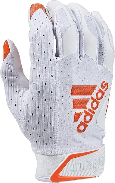 Luvas Adizero 9.0 para receptor, White/Orange, Large: Amazon.com.br: Esportes e Aventura