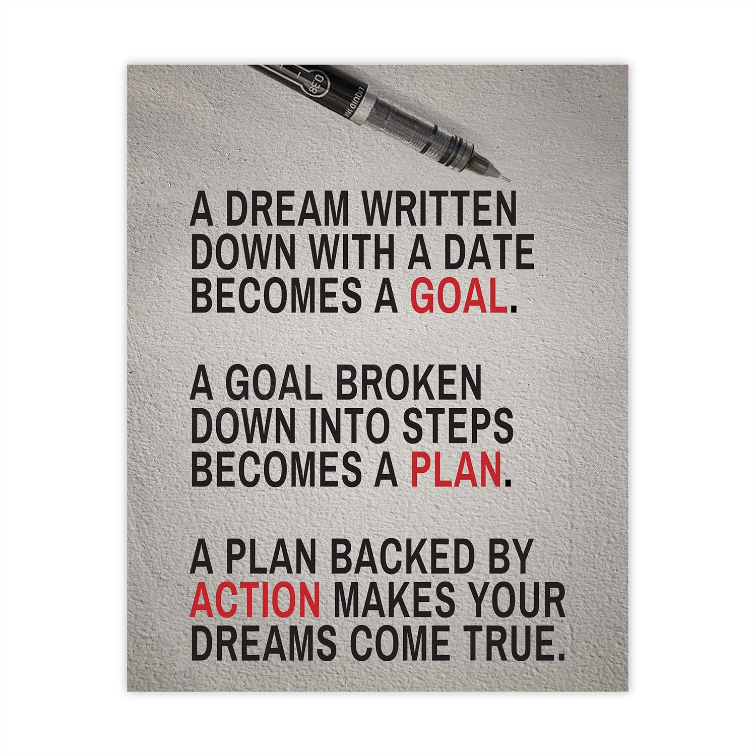 “A Dream Written Down a Goal”Motivational Quotes
