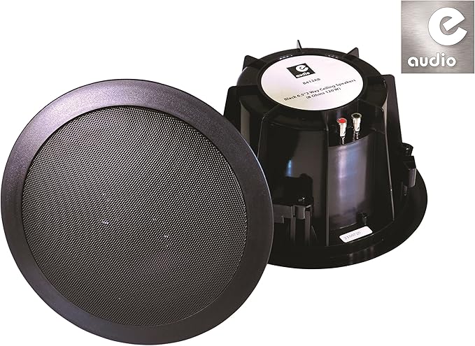 E-Audio - Altavoces de pared para techo (doble offset, 2 vías