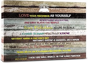 Inspirational Wall Art Motivational Poster Quotes Office Wall Decor for Living Room Art Print Home Decor, Biblical church wall art. Great Christian gift 12x16inchx1pcs