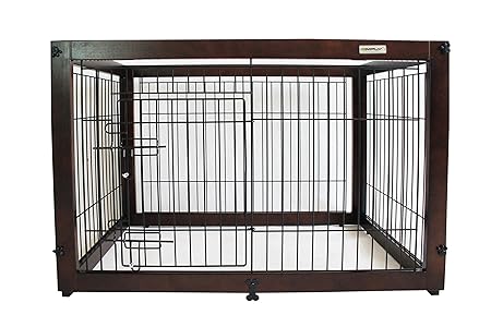 Simply Palace Supreme | Laufstall | Welpenlaufstall | Hundekäfig | Hundebox | Oben offen | Holz