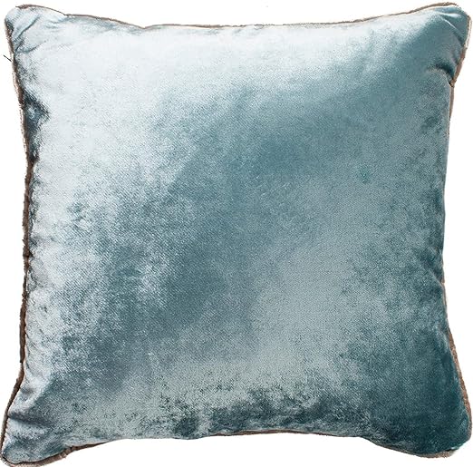 McAlister Textiles Shiny Super Soft Velvet Cushion Cover Duck Egg