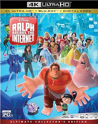 Amazon Com Ralph Breaks The Internet Blu Ray John C Reilly Sarah Silverman Gal Gadot Taraji P Henson Jack Mcbrayer Jane Lynch Alan Tudyk Alfred Molina Ed O Neill Phil Johnston Rich Moore Movies