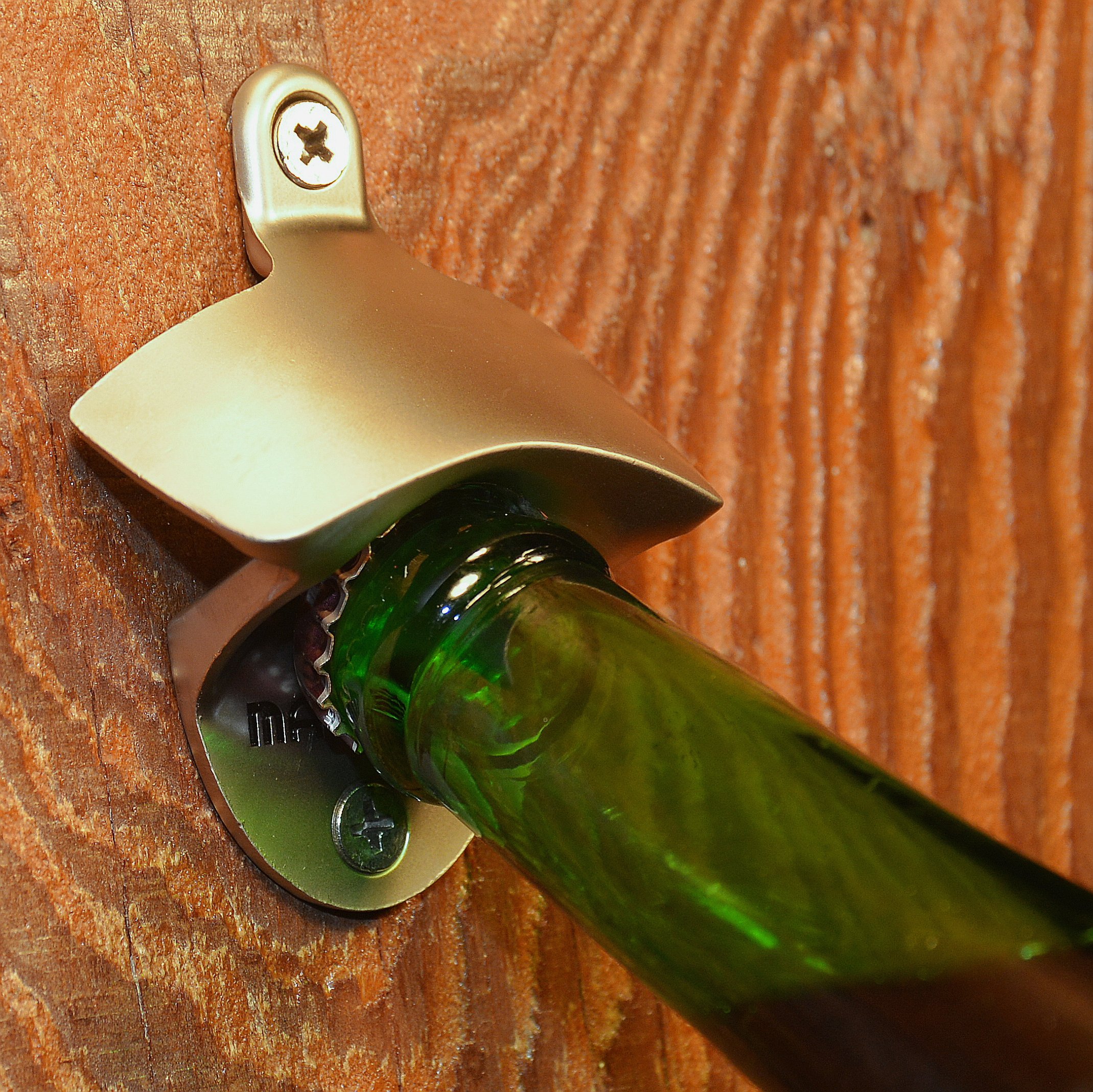 Wall Mounted Bottle Opener That Catches Bottle Caps MAGCAP