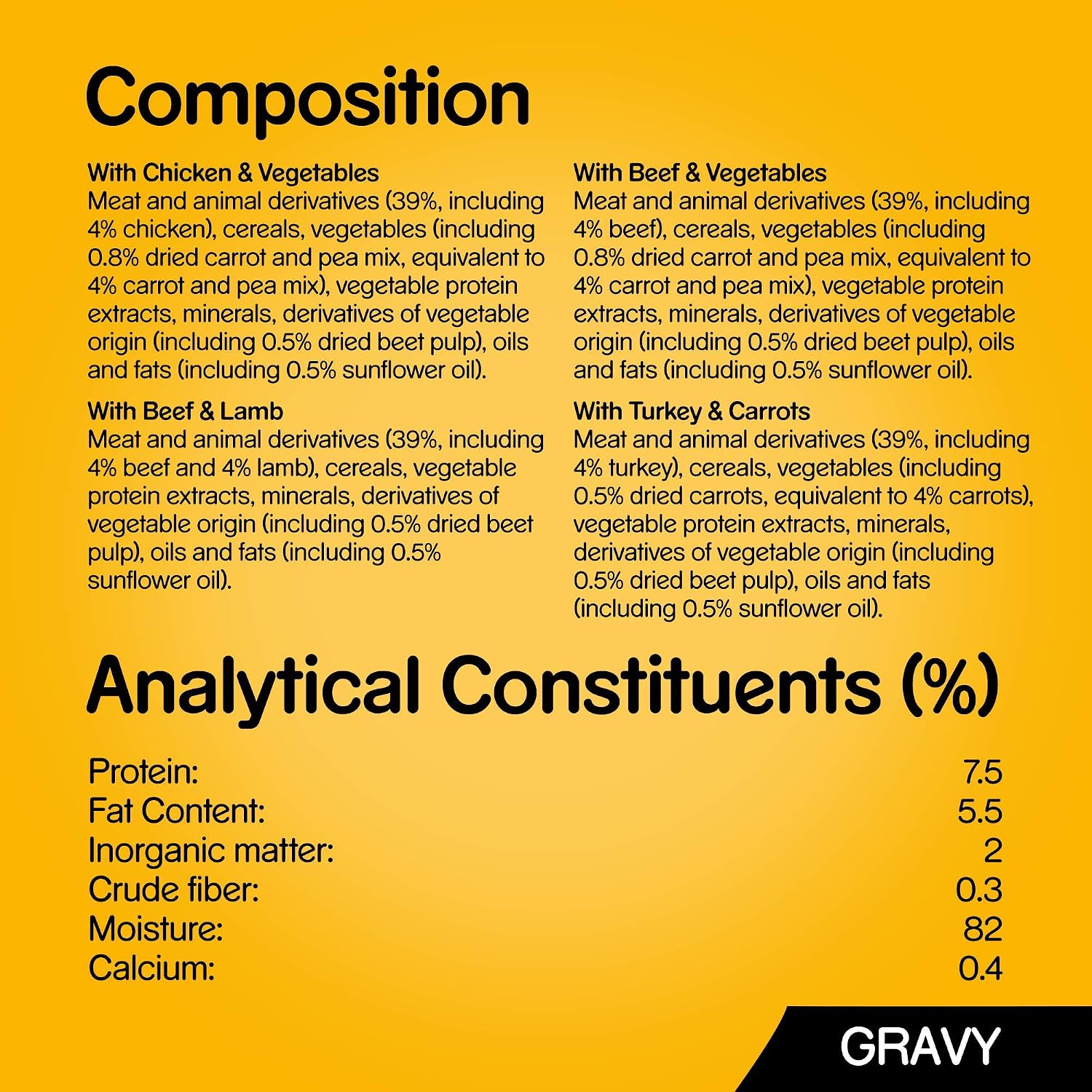 Pedigree Wet Dog Pouches Mixed Selection in Gravy, 84 Pouches (84 x 100g), 4 Sorten Fleisch in Sauce, 8400 count (Pack of 1) - Image 5