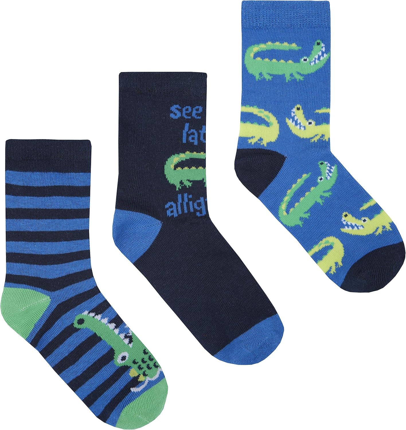 Amazon Com Boys 3 Pack Of Novelty Sea Animal Design Socks Clothing
