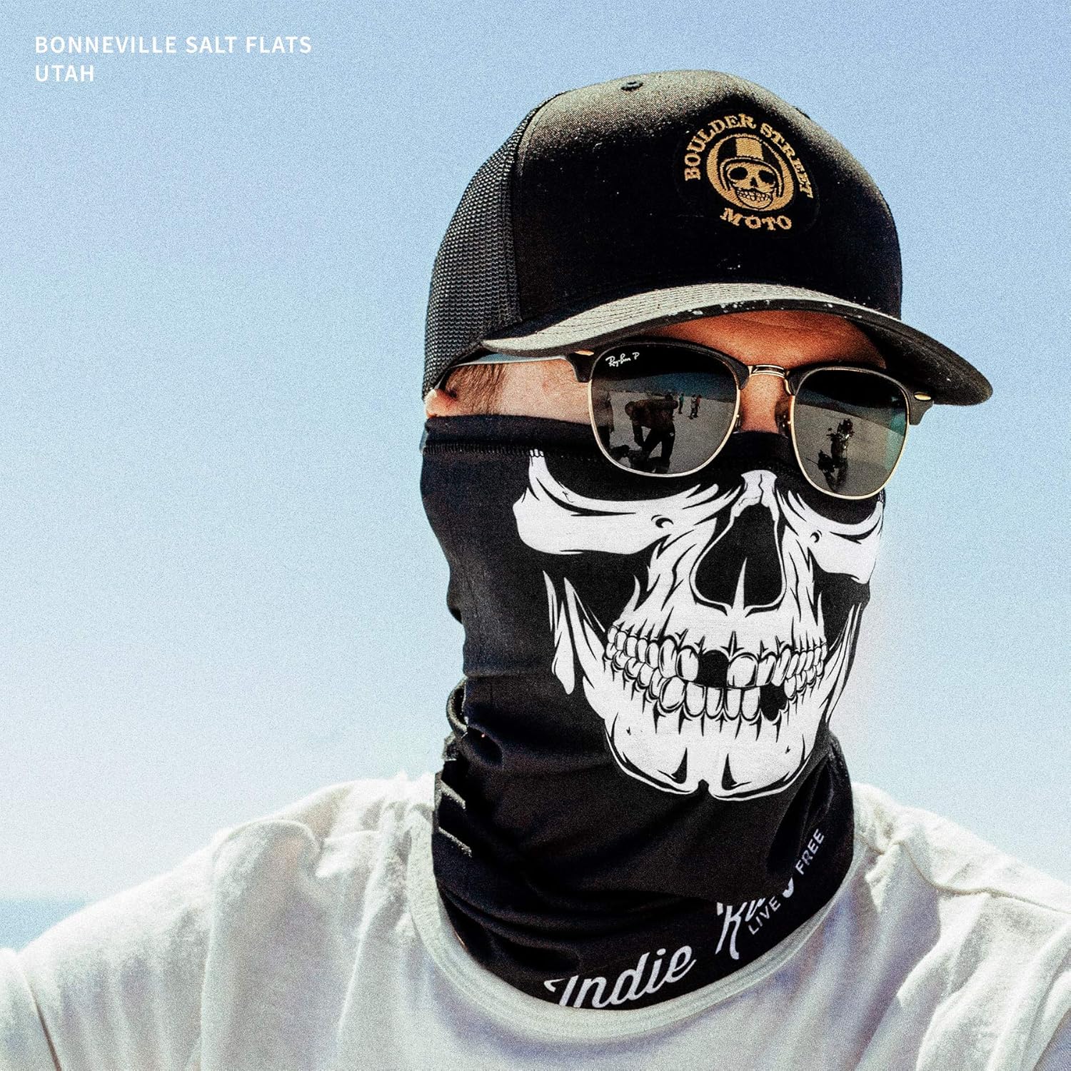 Skull Outdoor Motorcycle Mask By Indie Ridge - Ski Snowboard Mask Seamless Headwear: Automotive